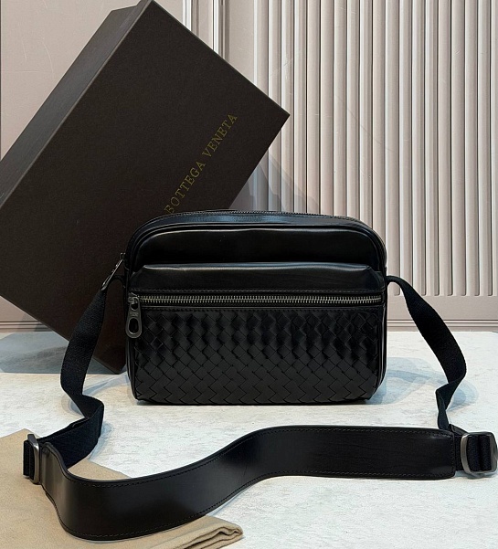Кожаная сумка Bottega Veneta Intreccio premium 26x14x8 см