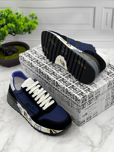 Комбинированные кроссовки Premiata Mick - Navy   