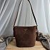 Замшевая сумка Prada Bucket 24x22 см - Brown