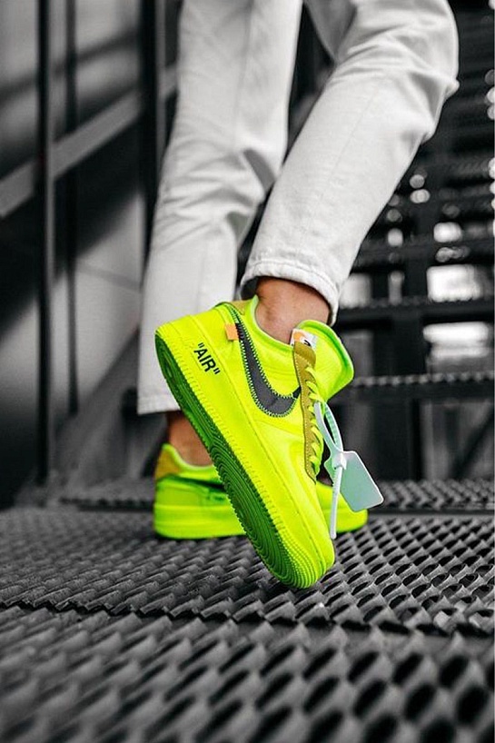 Кроссовки Off-White x Nike Air Force 1 Low "Volt"