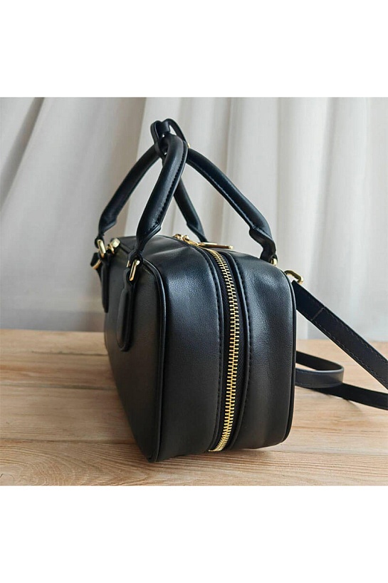 Кожаная сумка MIU MIU Arcadie 23x14 см - Black