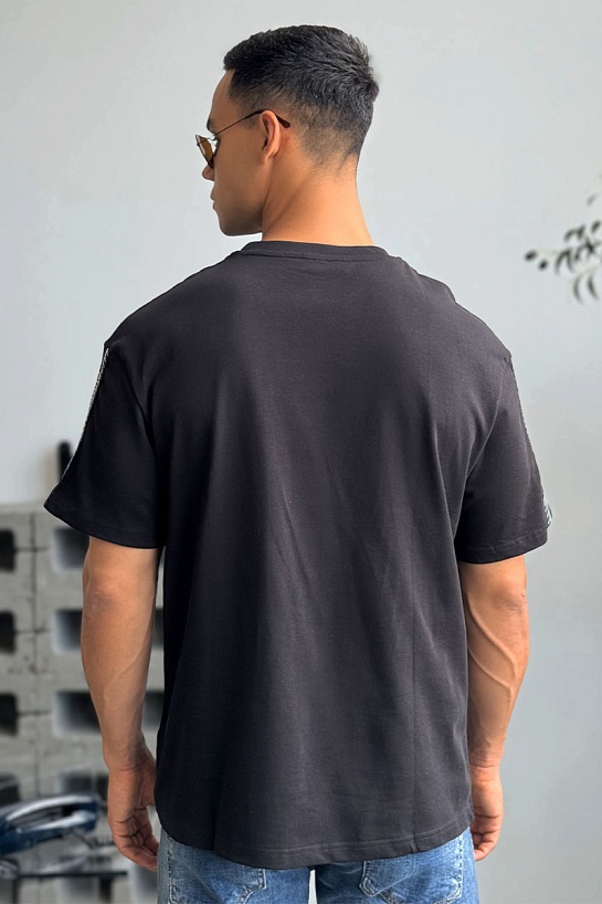 Чёрная оверсайз футболка Dior