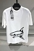 Белая футболка Palm Angels Broken Shark