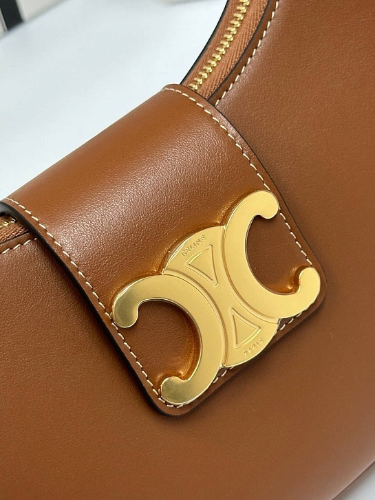 Женская сумка Celine Ava Tromphe Premium 24.5x17x9 см - Brown
