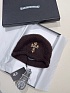 Шапка коричневого цвета Chrome Hearts