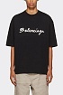 Футболка чёрного цвета Balenciaga script logo