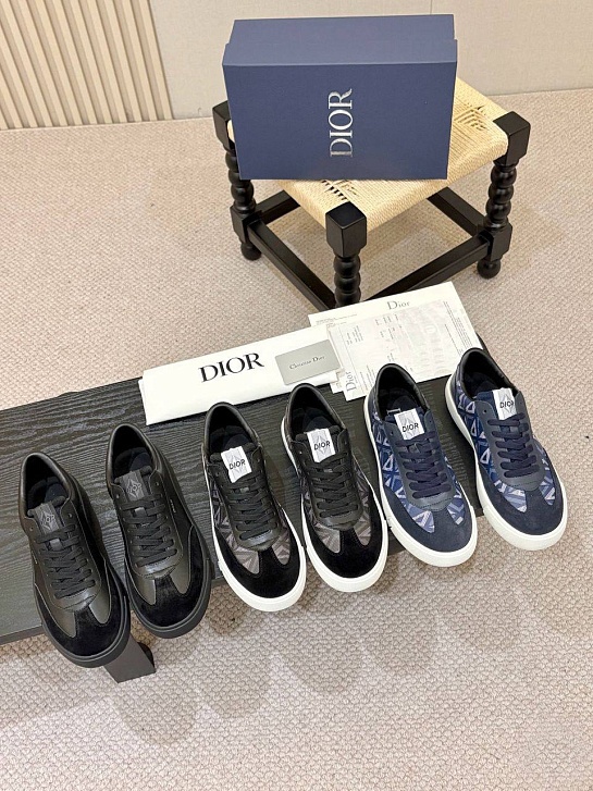 Мужские кроссовки Dior B101 Diamond  - Blue