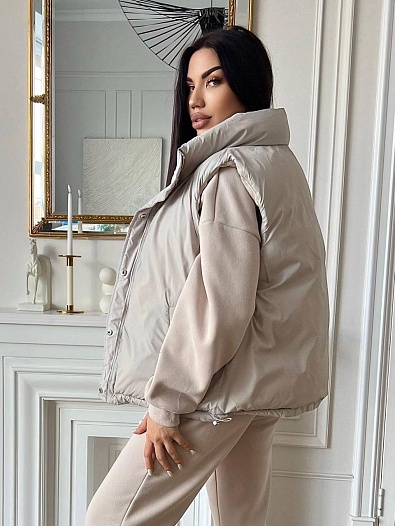 Женский костюм тройка Brunello Cucinelli Premium - Beige   