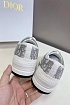 Женские кеды на платформе Dior Walk'n' -  Grey / White
