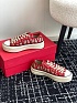 Женские кеды Valentino Toile Iconographe premium - Red