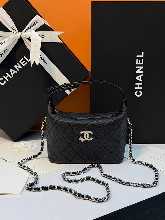 Кожаная сумка Chanel premium 18x12x6 см