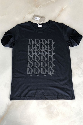 Тёмно-синяя мужская футболка Dior   