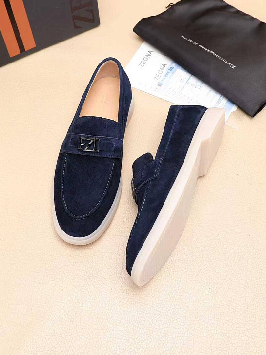 Мужские замшевые лоферы Ermenegildo Zegna