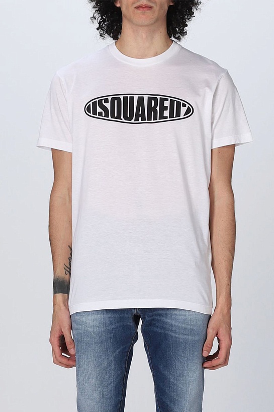 Белая футболка Dsquared2 Surf Board