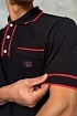 Мужское поло чёрного цвета Gucci logo-patch