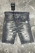 Джинсовые шорты Dsquared2 серого цвета