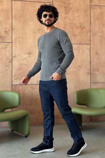 Мужской серый джемпер Paul & Shark   