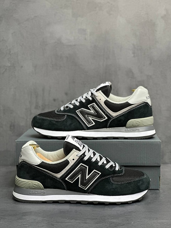 Кроссовки New Balance 574 "Triple Contrast Black"