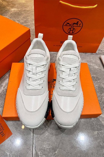 Мужские кроссовки Hermes Bouncing - White   