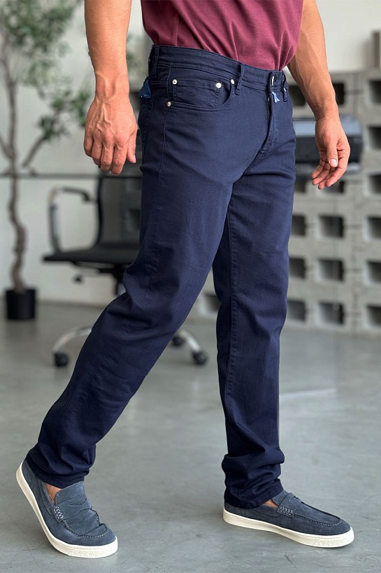 Мужские тёмно-синие джинсы Jacob Cohen straight fit