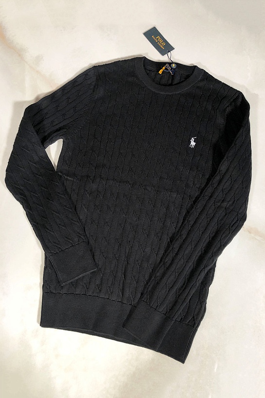 Чёрный джемпер Polo Ralph Lauren logo-embroidered