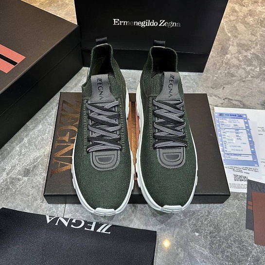 Мужские текстильные кроссовки Ermenegildo Zegna