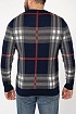Мужская синяя кофта Burberry check pattern