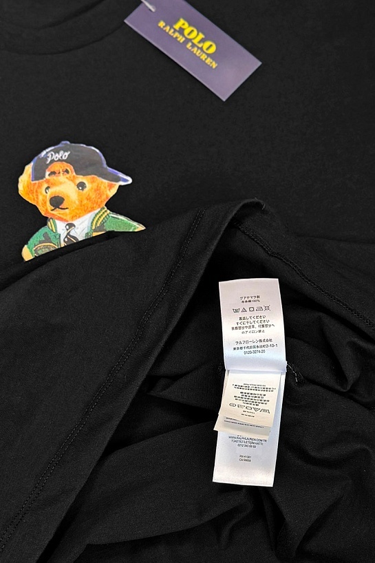 Мужская футболка Роlо Ralрh Lаurеn Varsity Bear - Black