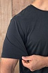 Мужская чёрная футболка Loro Piana logo-embroidered