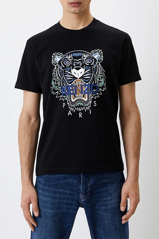 Мужская футболка Kenzo Tiger logo-print