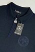 Мужское поло Stefano Ricci Eagle zip-neck - Navy