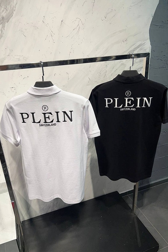 Мужское чёрное поло Philipp Plein