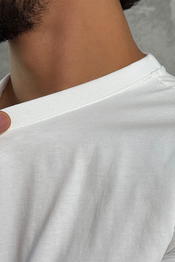 Мужская белая футболка Hermes   