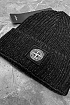 Чёрная шапка Stone Island compass-patch