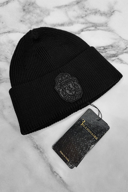 Шапка Billionaire logo-embroidered - Black