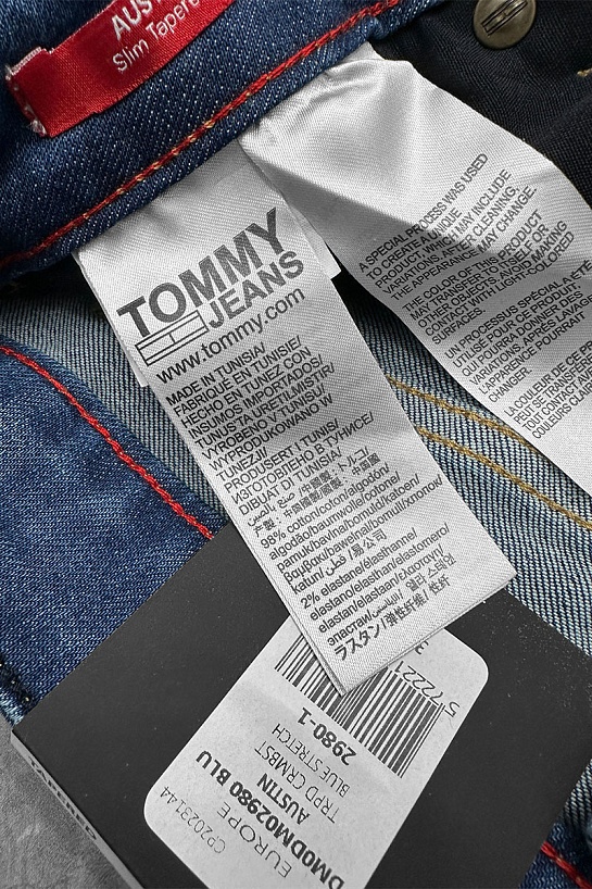 Мужские синие джинсы Tommy Hilfiger Austin Slim Tapered