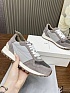 Женские замшевые кроссовки Brunello Cucinelli - Grey