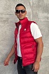 Мужской красный жилет Moncler logo-patch