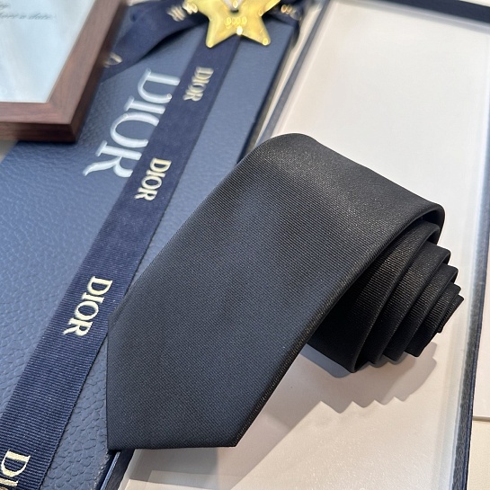 Галстук Dior logo-embroidered premium - Black