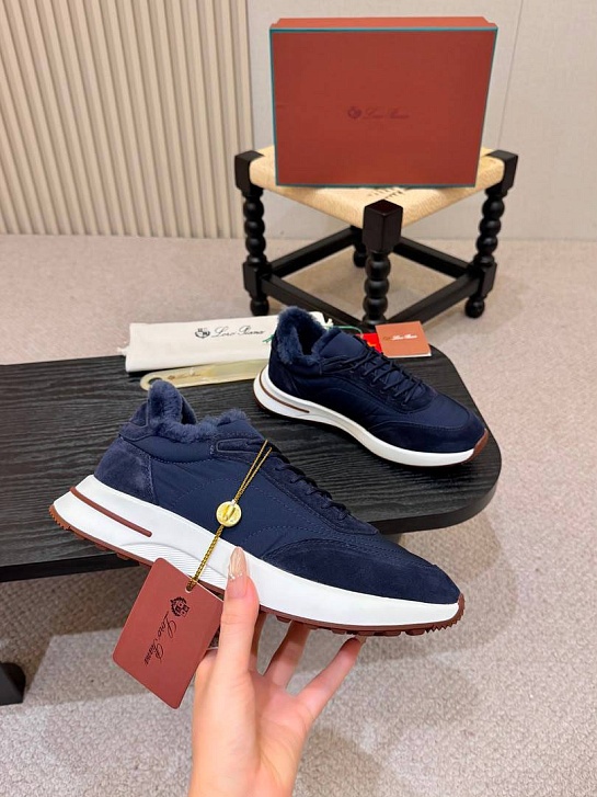 Кроссовки с мехом Loro Piana Week End Walk Evo premium