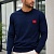 Тёмно-синий мужской джемпер Hugo Boss red logo label