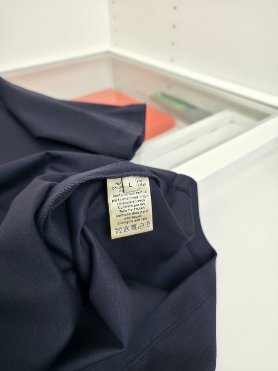 Мужская тёмно-синяя футболка Hermes premium