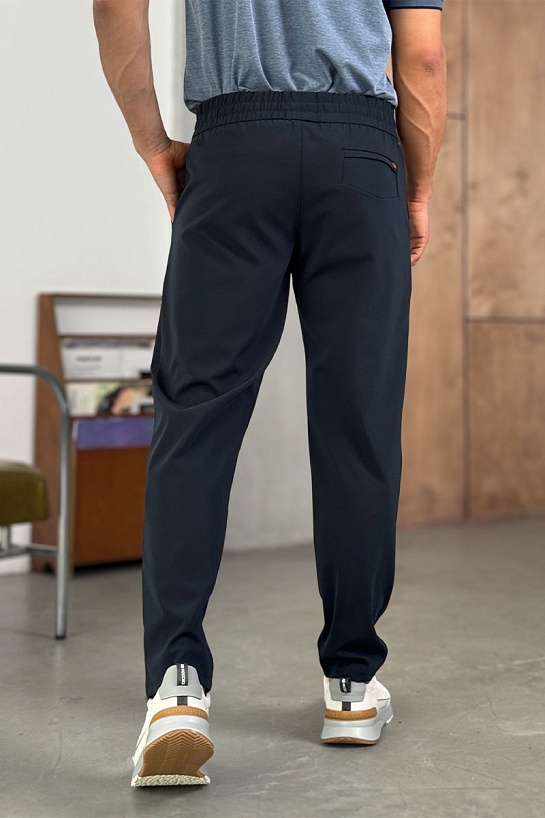 Мужские тёмно-синие штаны Zegna