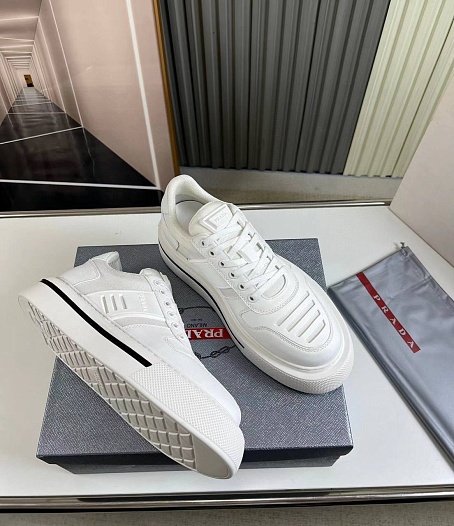 Мужские комбинированные кроссовки Prada   