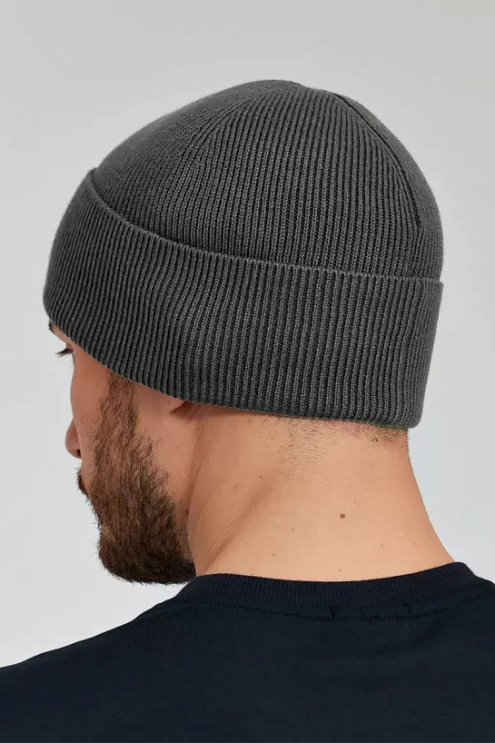 Шапка серого цвета Emporio Armani