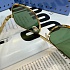 Солнцезащитные очки Gucci GG Navigator Frame - Green / Gold