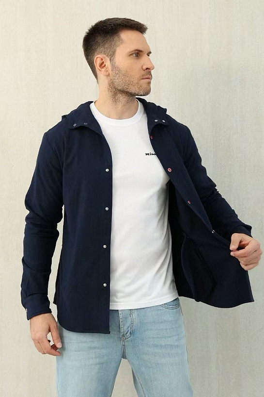 Мужская рубашка Kiton Premium - Royal Blue