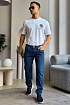 Мужские джинсы синего цвета Hugo Boss regular fit