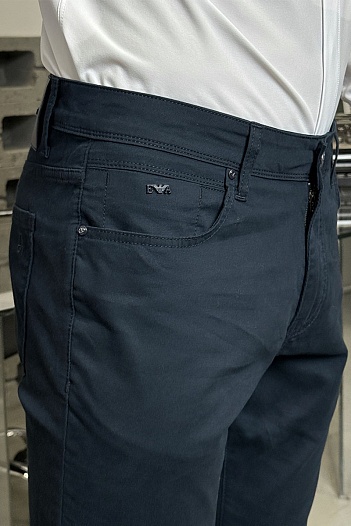 Мужские тёмно-синие джинсы Emporio Armani   
