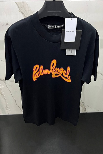 Чёрная оверсайз футболка Palm Angels   